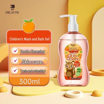 Butterfly Print Kids Orange Moisturizing Shower Gel