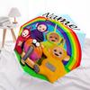 Personalized Name T-Teletubbies Print Umbrella - Automatic Open/Close, Eight-Rib Durable Frame, Automatic Folding Umbrella