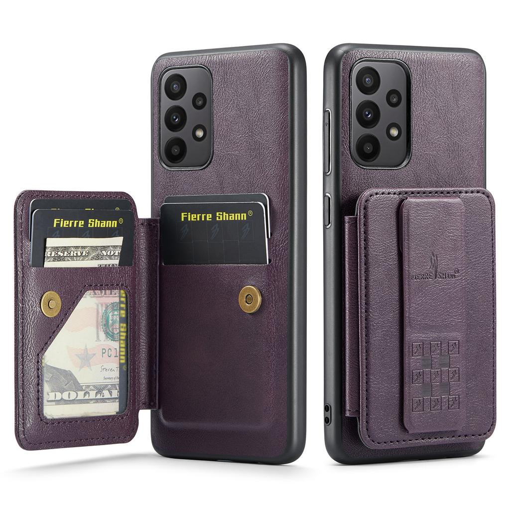 For Samsung Galaxy A72 4G/5G Case PU Leather+TPU Kickstand Phone Cover RFID Blocking