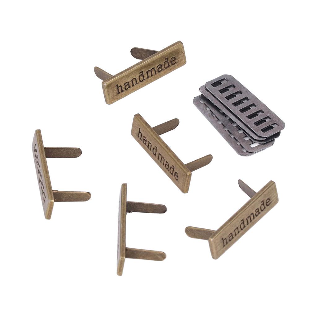 Metal Manual Label Multipurpose DIY Sewing Clothes Jean Shoe Bags Hand Printed Tags