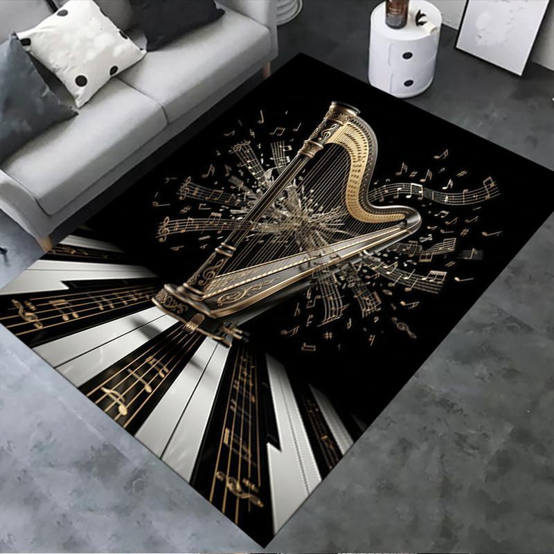 

2025 New music Carpet Rug for Living Room Bedroom Home Sofa Decoration,Kids play Non-slip Floor Mat 40x60cm( 15x23in )