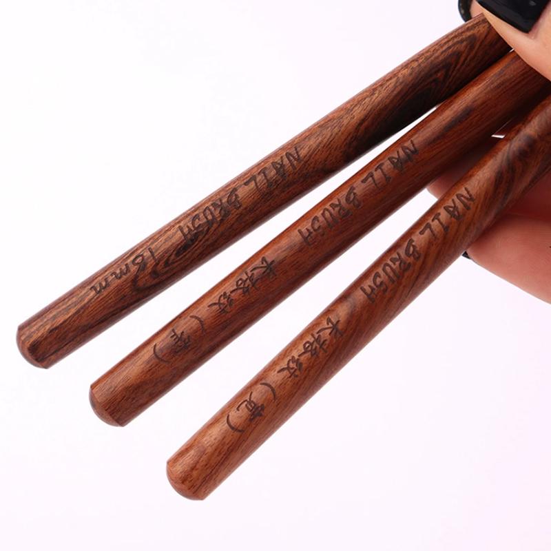 DIY Design Manicure Tools Nail Art Brush Checker Sandalwood Nail Drawing Painting Long Line Brush Nail Art Tool Painting Brushes