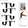 Frecoccialo Curtain Rod Holders Double Curtain Rod Brackets Tap Right Into Window Frame Adjustable