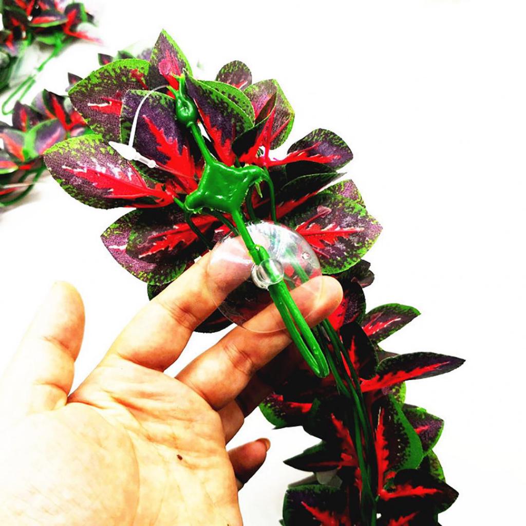 Artificial Vine Plant Simulation Fish Tank Reptile Terrarium Aquarium Decoration