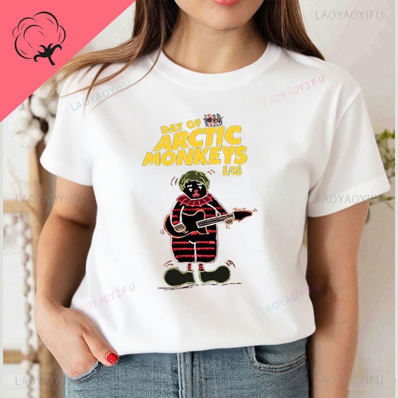 Arctic Monkeys T Shirt Metal Band Rock Music Graphic TShirts Pure Cotton Vintage Fashion Popular Shirt Unisex Women Y2k Clothes
