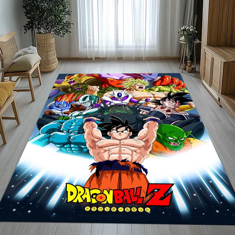 Anime D-Dragon Ball Game Cartoon Living Room Non-Slip Area Rug Soft Carpet for Bedroom Kids Playroom Sofa,Home Decor Doormat