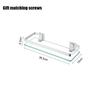 Glass Shelf Shower Organiser Bore Storage Bathroom Items Accessories Organizers Wall Shelves Hardware Fixture Home Improvement
