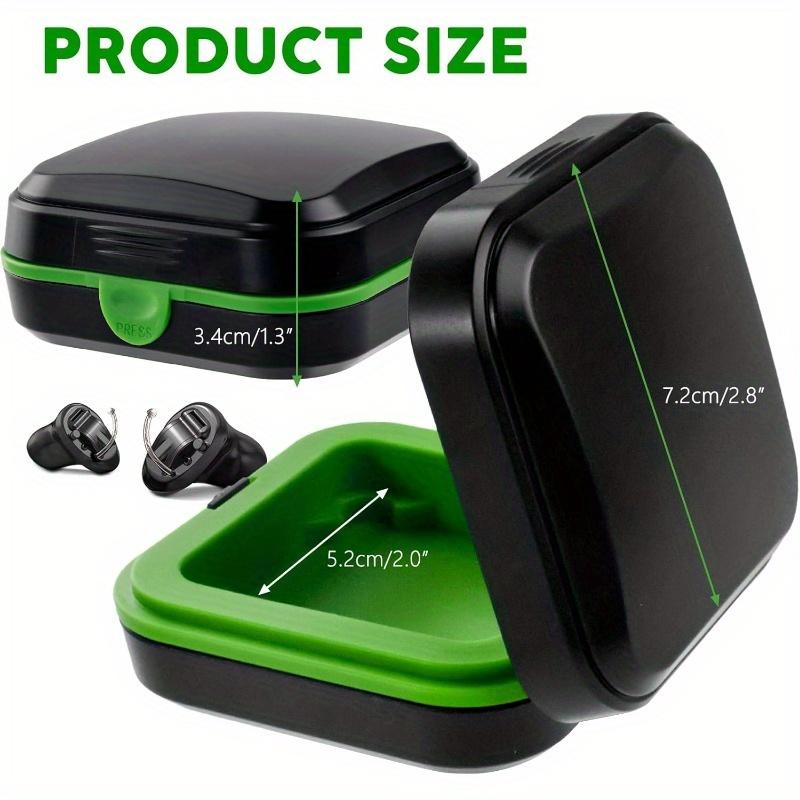 1 шт. Футляр для слухового аппарата, Контейнер для слухового аппарата, Водонепроницаемый Ударопрочный Ящик для хранения, Жесткий карман для слухового аппарата