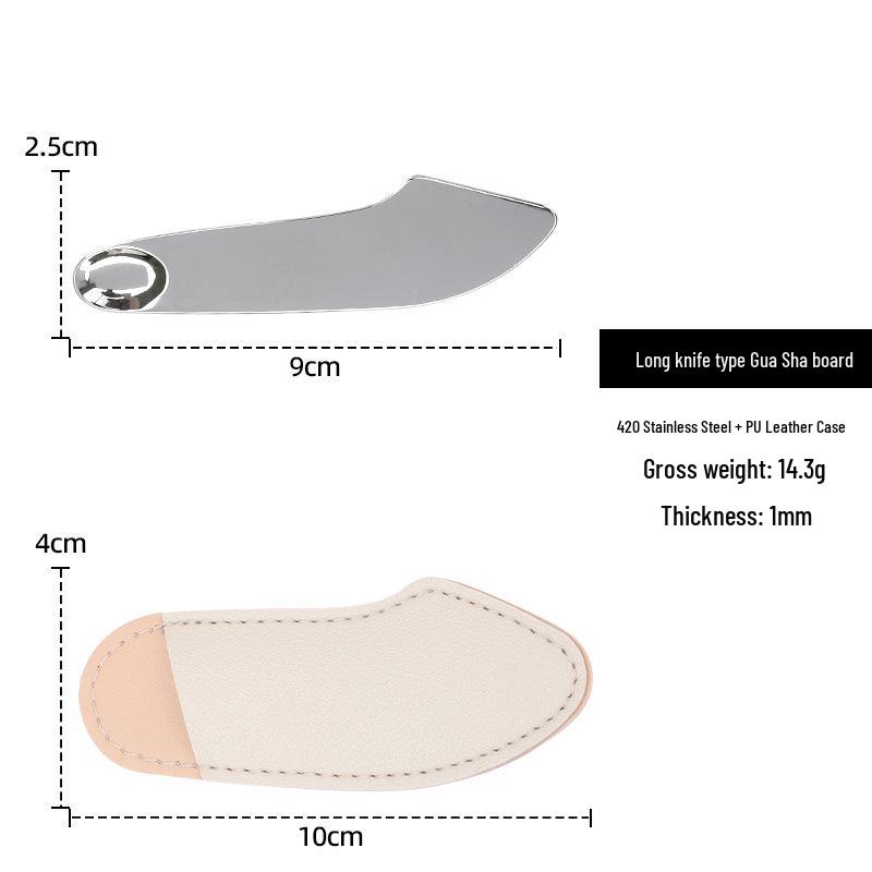 Stainless Steel Facial Gua Sha Board for Lifting and Massage