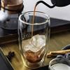 4PCS Heat-Resistant Double Transparent Glass Cup 80ML Milk Whiskey Tea Beer Espresso Coffee Cup Drinkware Cups Drinking Glasse