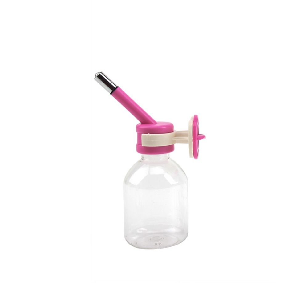 

Бутылка-поилка для домашних животных, которую можно поднимать и опускать, подвесная поилка-чайник для домашних животных, кроликов Pink-150ml