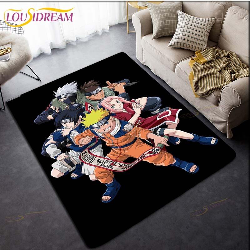 Naruto Carpet Anime Rug Kids Carpets Living Room Tea Table Mats Bedroom Rug Washable Floor Mats Household Area Mat Cute Rug