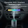 Car Diffuser Humidifier Auto Air Purifier with LED Light Aroma Aromatherapy Air Freshener for Vehicle Interior