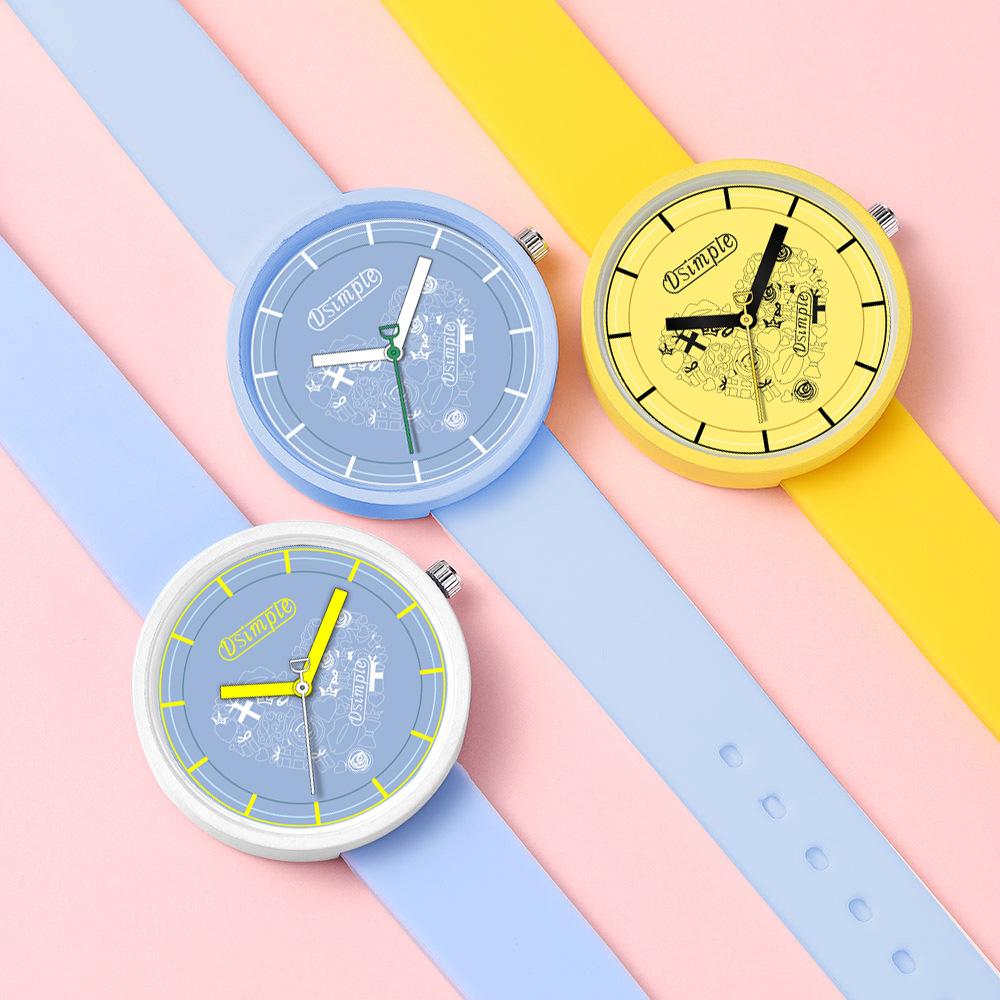 Jelly Personality Cute Heart Shaped Silicone Ladies Watch Trendy Personality Quartz Watch