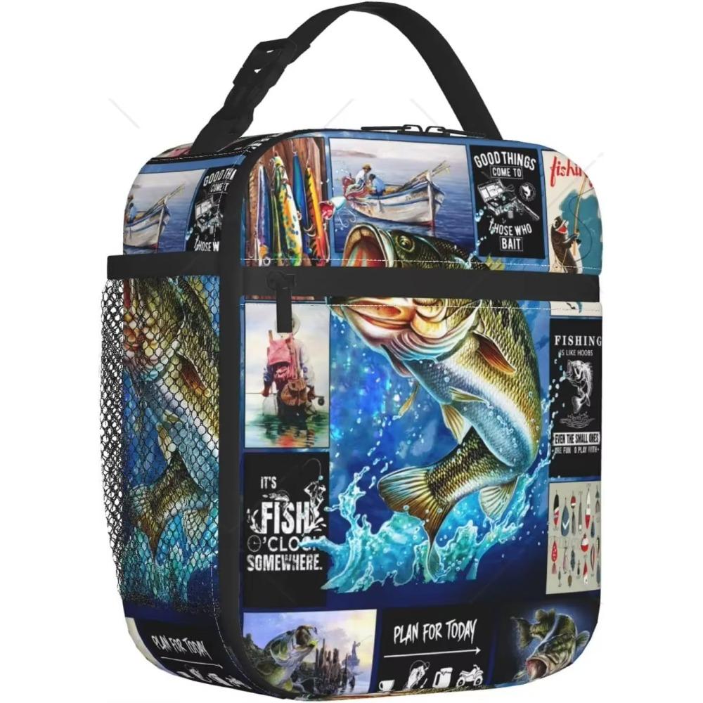 Marine Animals Cartoon Kids Insulated School Lunch Boxes For Boy Shark Octopus Lunch Container Portable Cooler Thermal Bento Box