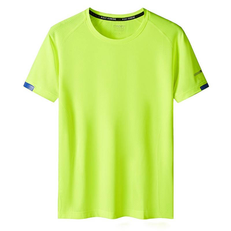 

Мужская футболка, летняя, новая, спортивная, с короткими рукавами, быстросохнущая, тренировочная, дышащая, мужская футболка, спортивный костюм для бега, размер плюс 9XL MY432 9XL