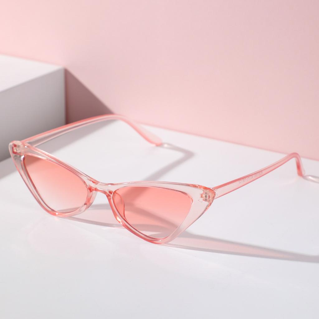 2023 New Cat Eye Small Frame Sunglasses Unisex UV Protection Fashion Trendy Vintage European American Style Outdoor Sun Glasses Shades