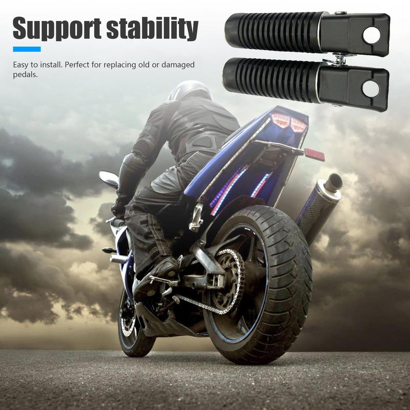 Motorcycle Foot Peg Rear Footpegs Pedals Passenger Foot Pegs Ebike Foot Pegs Steel Non-Slip Universal Highway Pegs Motorcycle