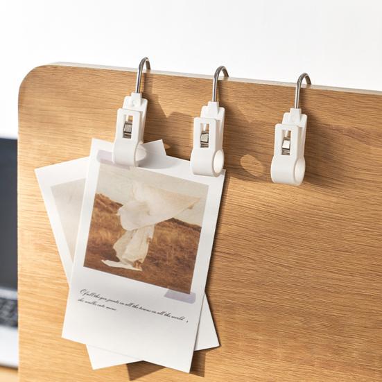 3 szt./zestaw Hak w kształcie litery S Bez wiercenia Oszczędzający miejsce Stal nierdzewna Poręcz Ręcznik Klips do zawieszania Hak Artykuły gospodarstwa domowego