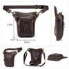 Whatna Cow Leather Shoulder Bag for Men and Women Riding Waist Bag Waist Pouch Motorcycle Crossbody Bag Rider Bag Small Backpack Mini Crossbody Chest