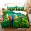 3D Digital Printing Bedding Four-Piece Set Three-Piece Set Parrot Bed Sheet Quilt Pillow