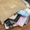 Women's Corduroy Shoulder Bags Large Capacity Solid Color Handbags Daily Commuting Crossbody Bags CLE