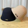 Hat Women's Autumn and Winter New Ear Protection Knitted Wool Hat Thermal Basin Hat Casual Cold Hat