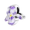 Orstarry S925 Silver Charm Lily of the Valley, Purple Irises Flower Bead Fit Bracelet Necklace DIY Jewelry Making Gift