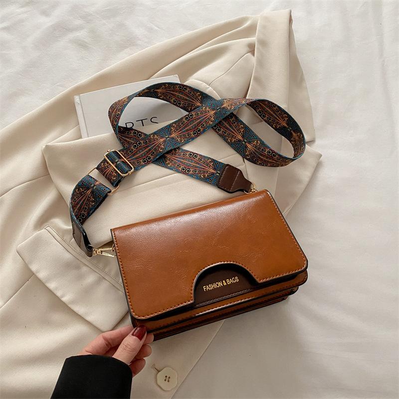Colorful Strap Crossbody Bags For Women Commuting/Daily Used  Vintage Square Shoulder Bag For Gifts  Ladies Handbags And Purses
