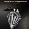 Honey Dispenser Pot HEITIGN 13 * 10 * 16 No Drip Glass with Stand Honey Jar Clear Glass Honey Container Maple Syrup Dispenser Honey Pot with Stand
