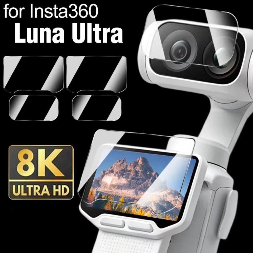 Tempered Glass Lens Films Protective Films for Insta360 Luna Ultra Gimbal Camera Accessories