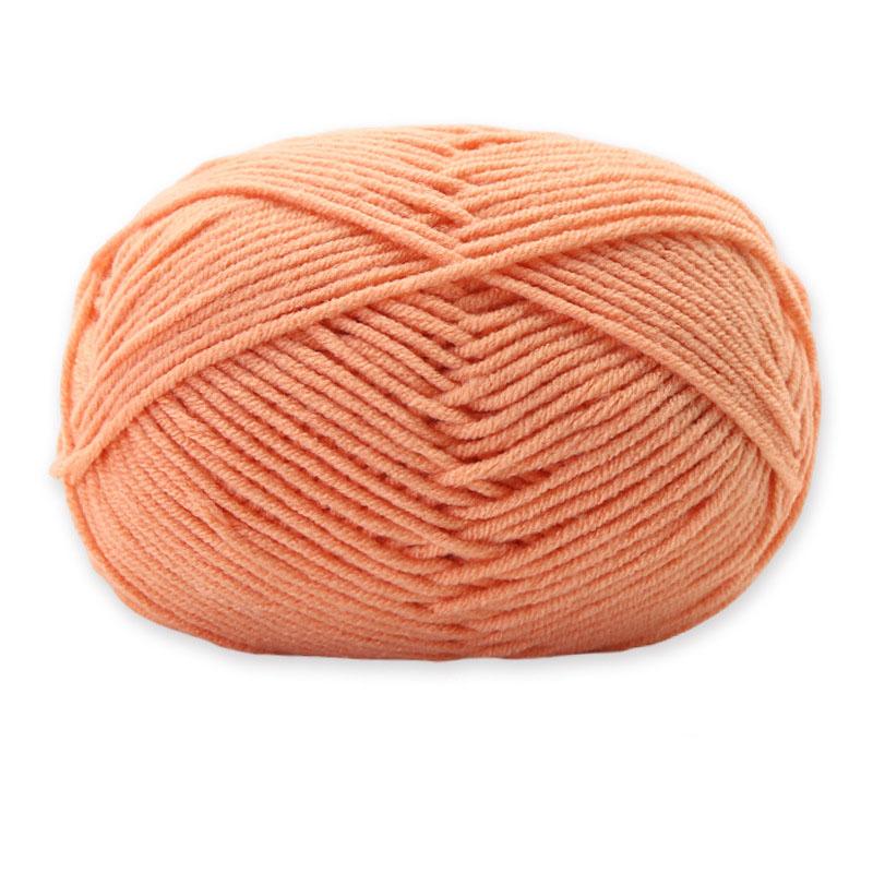 1Roll 4ply Milk Cotton Knitting Combed Yarn Wool Yarn For DIY Hand Knitted Crochet Craft Scarf Sweater Clothes Dolls Hats Supply