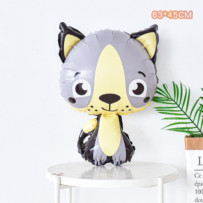 Baby Birthday & Back-to-School Cartoon Animal Balloons for Kids' Party - Giraffe & Elephant Theme
