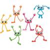 Fun Express Google Eye Bendable Character Toy 12 Pieces Flexible Action Figures