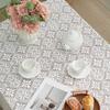 1pc, Tablecloth, Vintage Hollow Out Lace Pastoral Style Rectangular Floral Branch Mesh Table Cloth