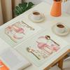 Ramadan Eid Mubarak Printed Placemats Table Cover, Washable Placemats for Kitchen Dining Home Table Mat