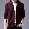 Autumn Winter Men's Sweater Coat Wool Sweater Jackets Men Zipper Knitted Thick Coat Casual Knitwear