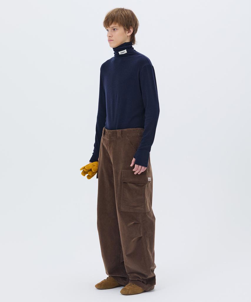 NOHANT Soft Turtleneck T-Shirt Navy