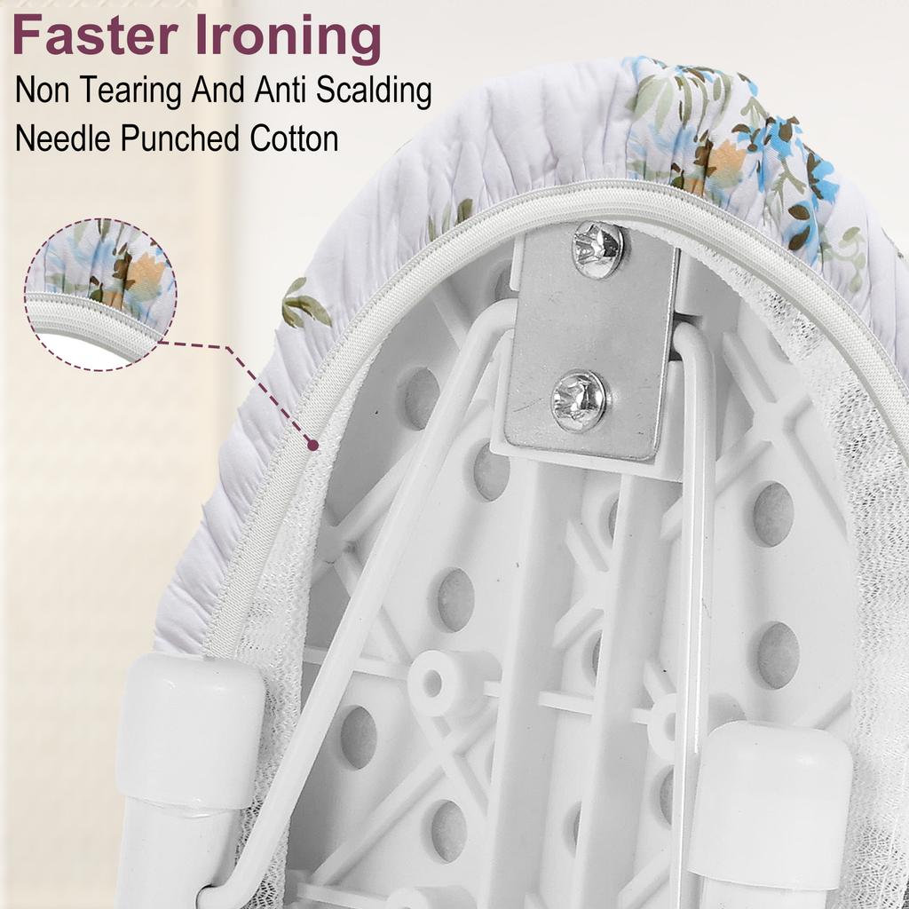 Ironing Board Cover Ironing Board Pad with Elastic Edges Universal Scorch Heat Resistant Small Ironing Board Cover Durable Tool