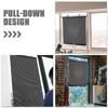 1Set Window Shade Wear-Resistant Nail- -Up Curtain Space-Saving Design for Window Balcony Privacy Blackout Temporary