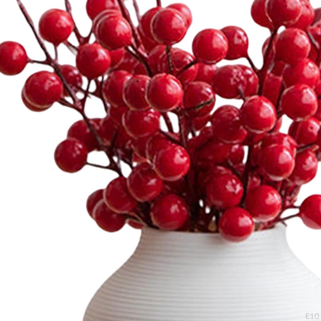 Artificial Fruits Ceramic Vase Home Desktop Planters Decoration Chinese Year Ornaments for