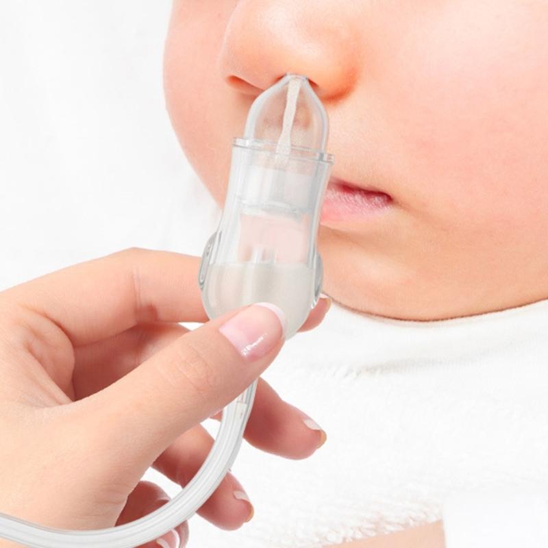 Portable Baby Nasal Aspirator With Hygienic Anti Backflow Design Gentle Hand Controlled Suction Quiet Operation