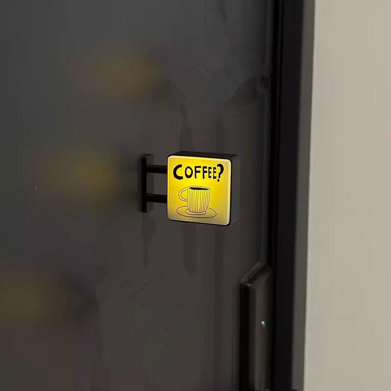 Mini Lightbox Fridge Magnet Coffee Japanese Creative Tourism Souvenir Magnetic Luminous Light Box Home Decoration Gift
