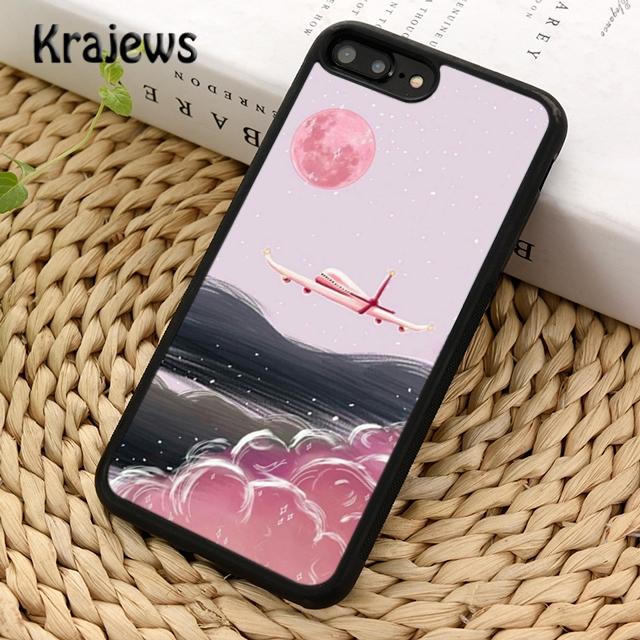 

Krajews розовый дорожный самолет чехол для телефона чехол для iPhone 14 5 SE 6s 7 8 plus XR XS 11 12 13 pro max Galaxy S21 S22 Plus Samsung S22ultra