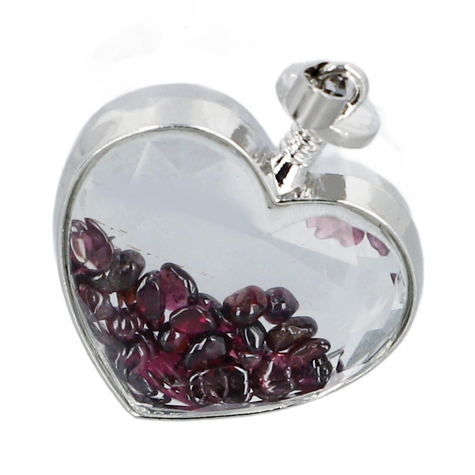 

Бутылка в форме сердца с щебнем из стекла ing Бутылка для Art Craft Party Wedding Desktop