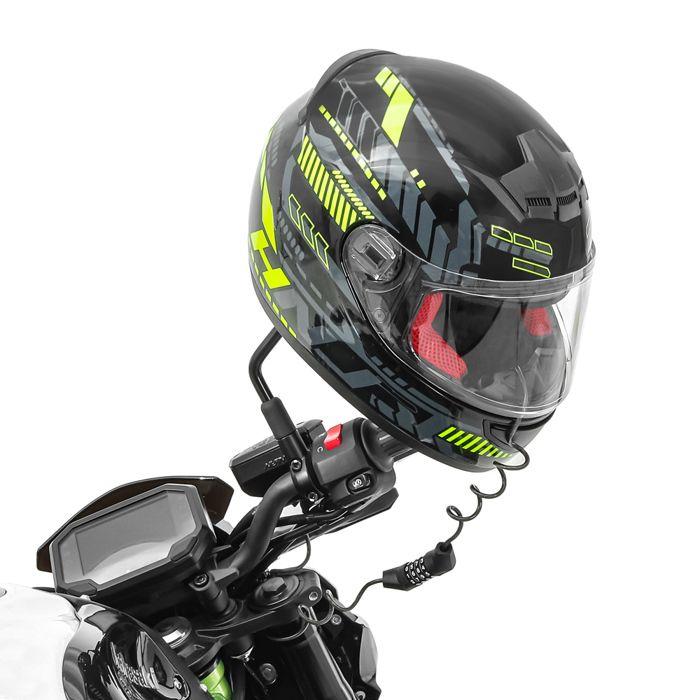 Antivol casque moto / cadenas à code HS1 Tourtecs noir