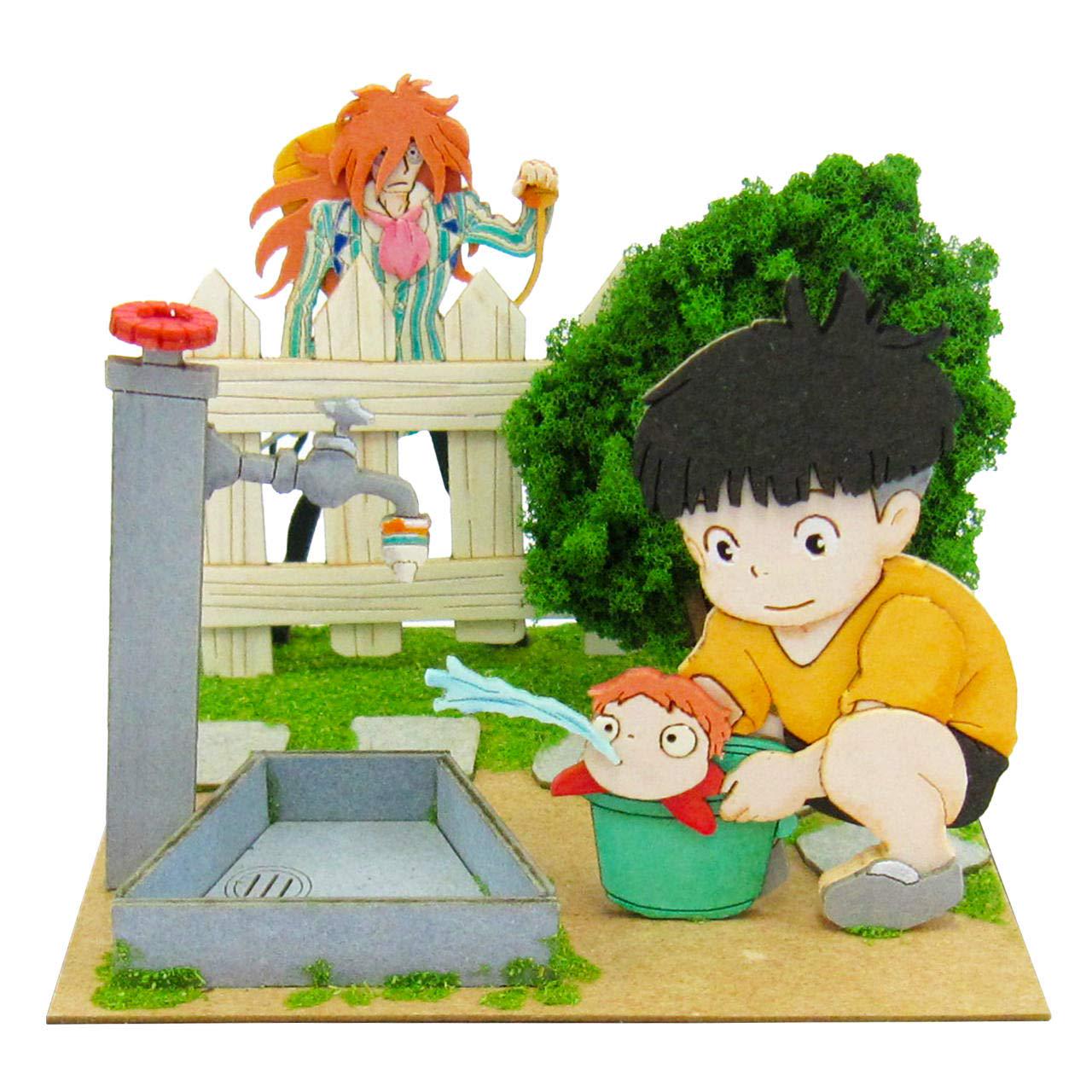 

Sankei Studio Ghibli mini Рыбка Поньо на скале Сосукэ и Рыбка Поньо и Фудзимото Бумага Craft Немасштабный MP07-38