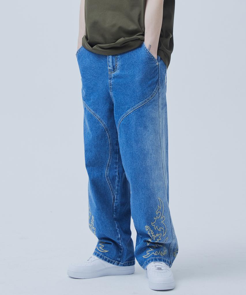OGARP Western Wide Pants Indigoblue