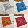 Classical Cashew Print Cotton Bandana Cool Head Wrap Neck Scarf For Adult Teens HipHop Dancing Event and Street Wear