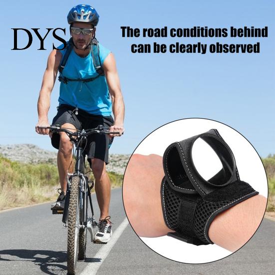 Rear View Mirror Wrist Mount Bicycle Rearview Wristband Lightweight Adjustable Wearable Cycling Safety Mountain Road Bike Accessories